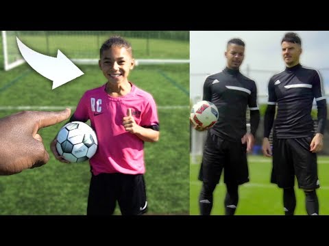 I MET 10 YEAR OLD KID CRISTIANO RONALDO JR!! ft F2Freestylers (Amazing Soccer Skills)