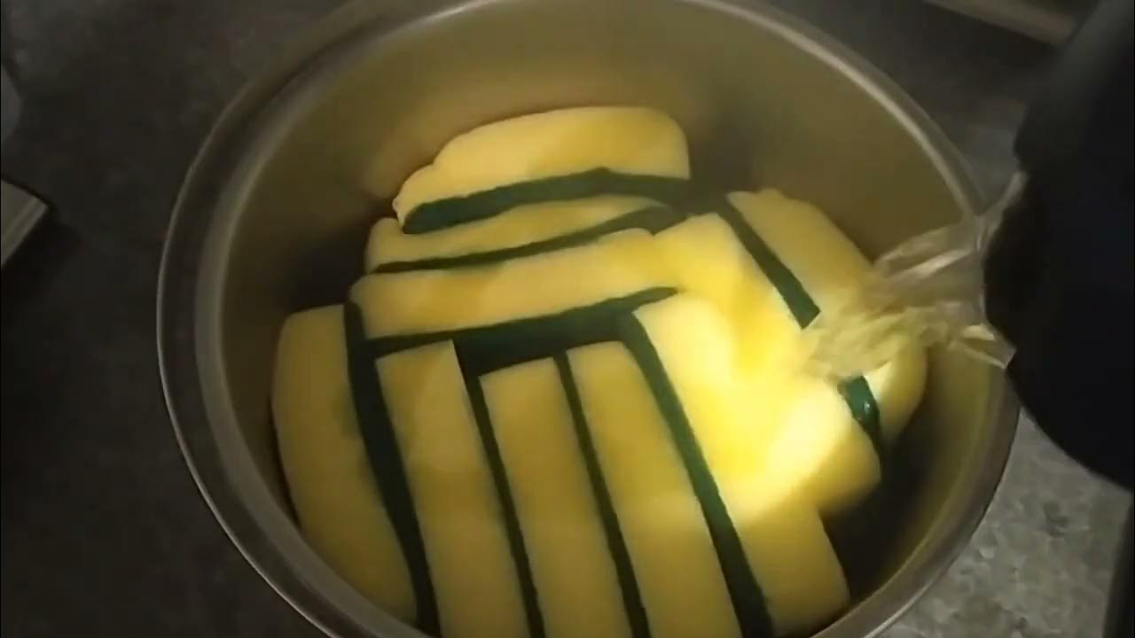 Pour boiling water to the new sponge to get rid of the chemicals YouTube