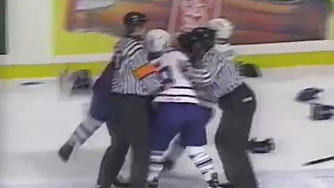 Todd Gill fights Darryl Sydor after he disrespects...