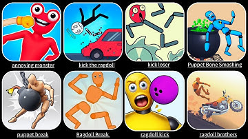 Kick Loser Ragdoll Break, Climbing Slice, Puppet Bone Smashing, Ragdoll Fall, Hero Capture...