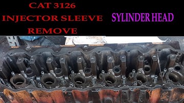 CAT 3126 ENGINE. Remove Injector Sleeve Tool.