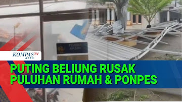 Bencana Angin Puting Beliung Terjang Pandeglang, Warga Panik dan Rumah Rusak