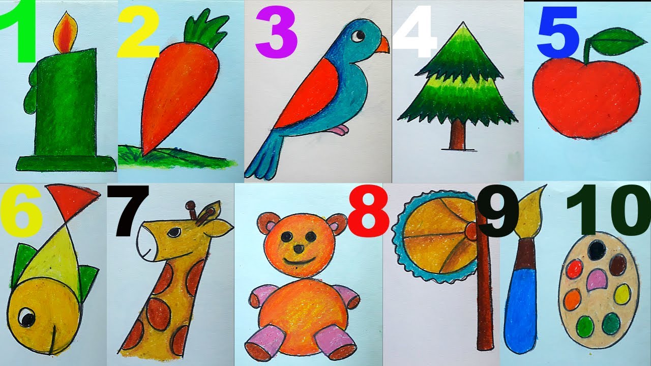 Number drawing - Coloring by number