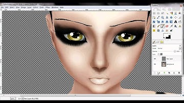 IMVU GIMP Tut How to make eyes to look like you made them.