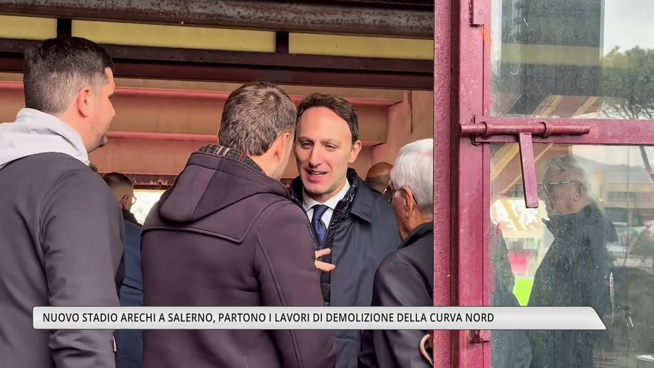Nuovo stadio Arechi a Salerno, partono i lavori di demolizione della Curva Nord