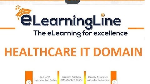 Healthcare IT domain training || Healthcare Business Analyst by eLearningLine @848-200-0448