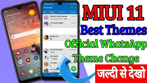 How to official WhatsApp theme change. MIUI 11 new Best Themes for Xiaomi Redmi Mobile.
