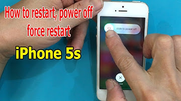 How to restart, power off, force restart iPhone 5s