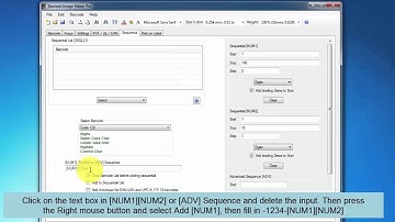 How to generate barcode Sequence, digits.