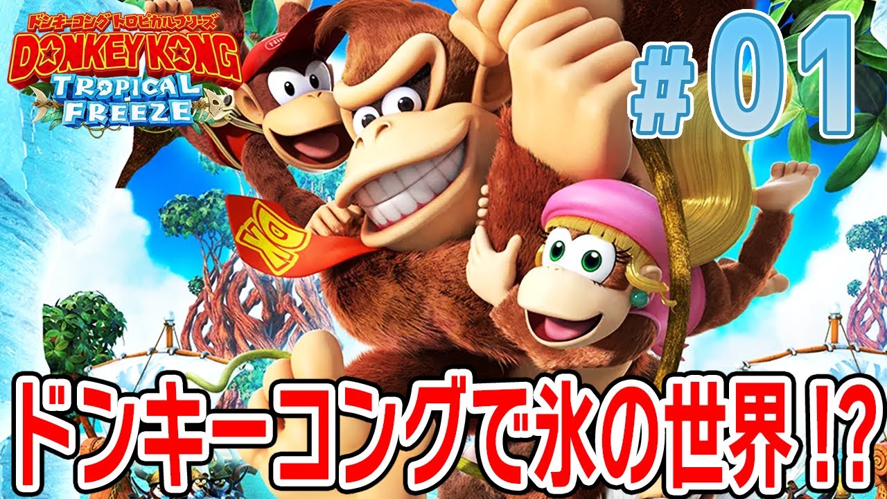 常夏のドンキーコングの世界が一遍！氷の世界に！？【ドンキーコング
