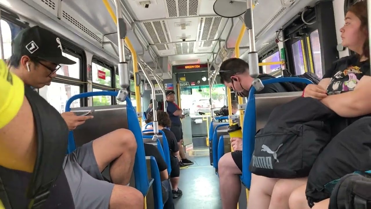 CTA On Board Riding 2016 Nova LFS Bus 8254 on Route 76 Diversey from Damen to Brown Line