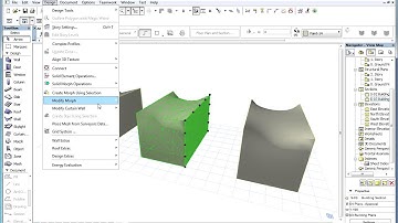 The ARCHICAD MORPH Tool - Smoothing and Merging Faces of a MORPH