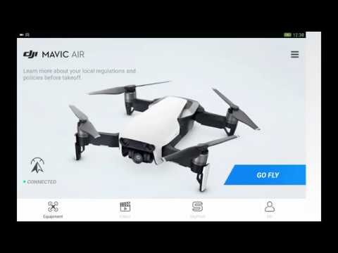 DJI Mavic Air a test DJI GO4 na mém telefonu a tabletu