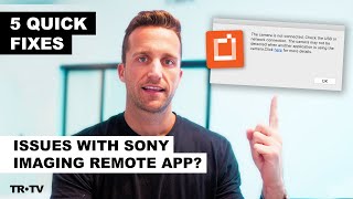Issues Connecting to Sony Imaging Edge Remote App? Try These 5 Things. screenshot 1