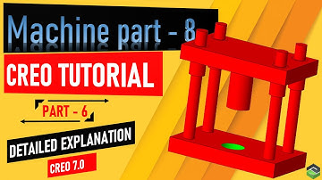 How to create " Press assembly " in Creo parametric, Full tutorial video.