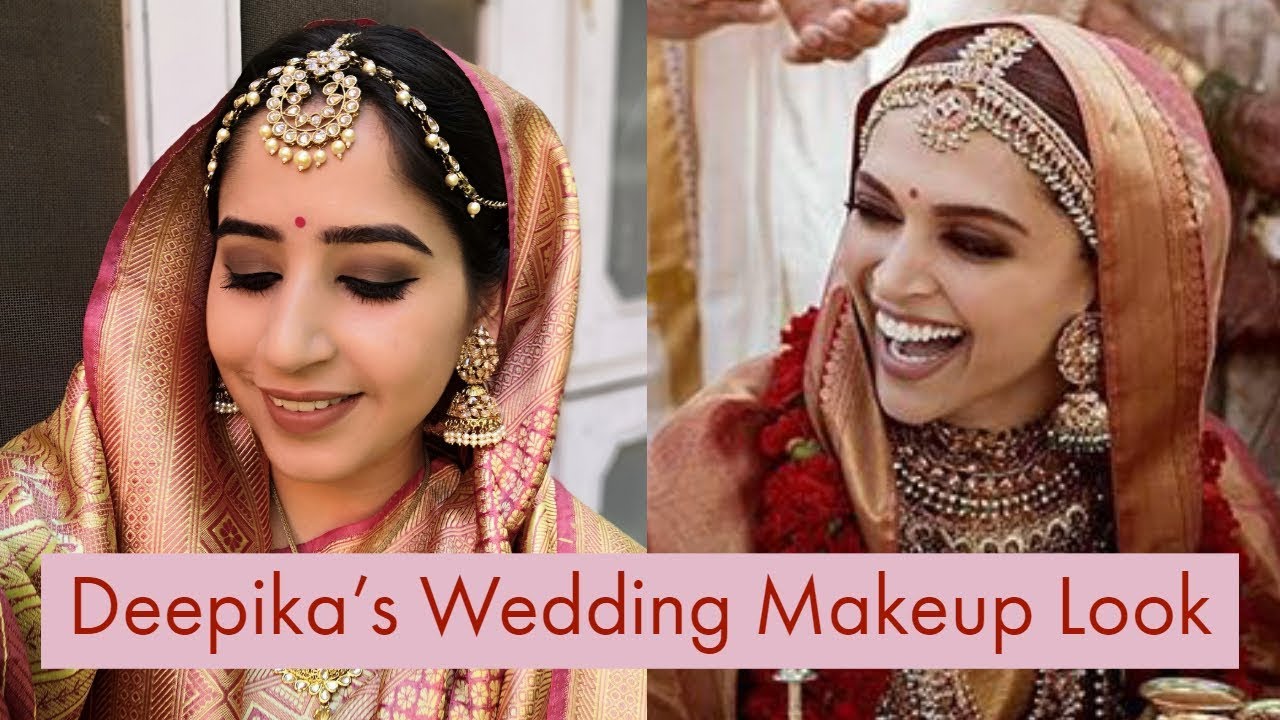 DEEPIKA PADUKONE WEDDING LOOK || Step-By-Step Indian Bridal Makeup Tutorial - YouTube