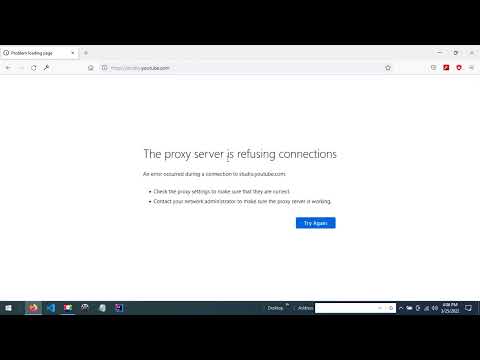 The proxy server is refusing connections error fixed