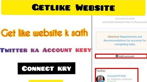 Getlike k sath Twitter ka Account kesy lgaye (How to Connect Twitter with Getlike Website)