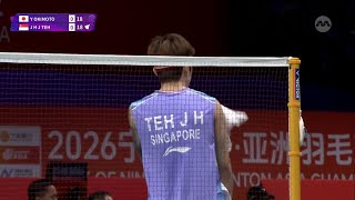 Okimoto fends off Jason Teh to win Set 1 | Badminton Asia Championships 2026