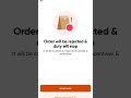 How to cancel order on Swiggy Delivery Partner App #swiggydelivery #Deliveryboy #Noorders #swiggy
