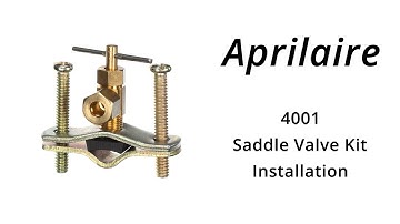 AprilAire 4001 Saddle Valve Installation