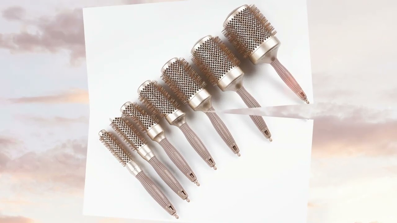 High Quality Nylon Boar Bristle Styling Hair Dryer Brush Comb Ceramic Round Brush