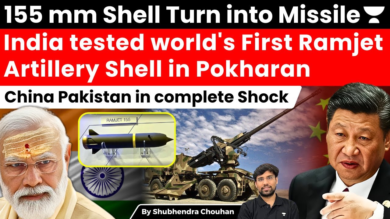 India Tests World’s First Ramjet Artillery Shell | 155mm Gets Missile-Like Range