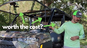 Polaris Ranger Sport Roof, Glass Tip-Out Windshield, and Rear Windshield Review