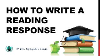 How to Write a Reading Response