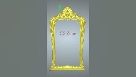Wooden Mirror Frame Design made by #gszone  #design #artcam #doordesign #cnc #cncrouter  #doorstyles