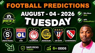 FOOTBALL PREDICTIONS TODAY | Tuesday 04 | Champions League | BTTS & Over/Under Tips | #predictions screenshot 3
