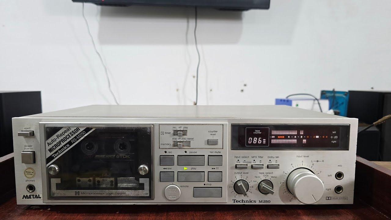 TECHNICS Vintage Stereo Cassette Deck RS-M250/For Sale/Infinity