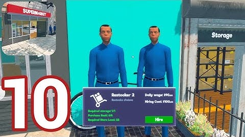 Supermarket Simulator Mobile | Gameplay Walkthrough Part 10 - Restocker 2