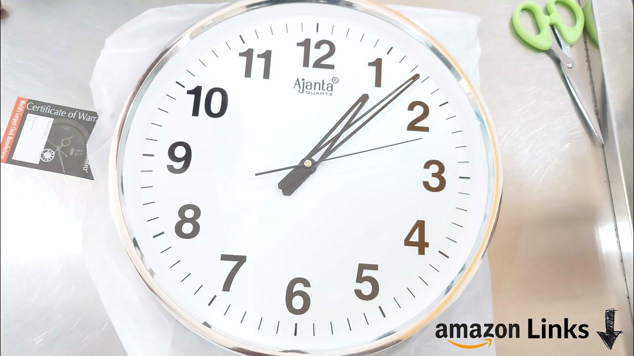 Ajanta Quartz Wall Clock Amazon India YouTube