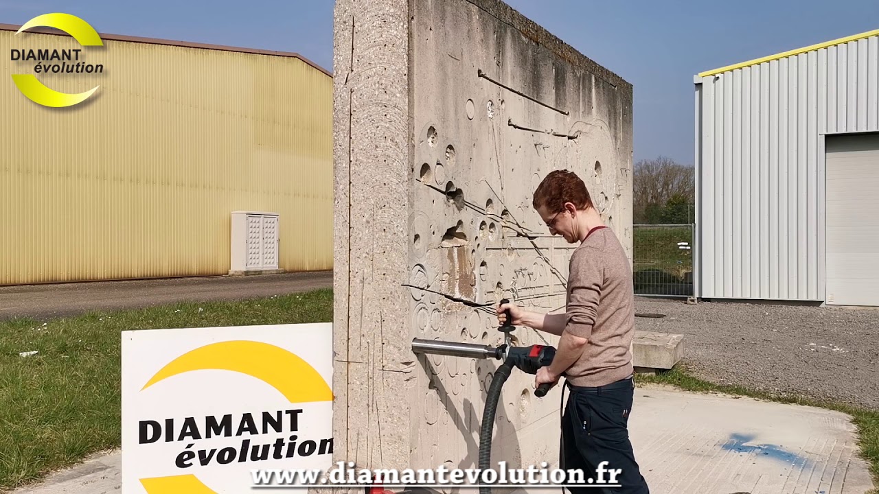 Carotteuse à sec pour percer le béton armé YouTube