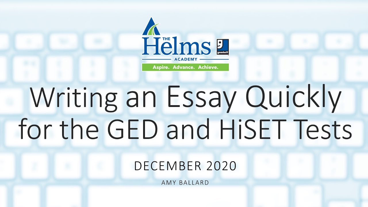 hiset writing essay examples