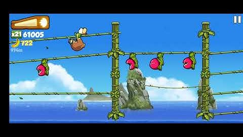 Banana Kong - Glide for 50m while riding the snake