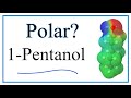 Polarity and Structure of One Pentanol