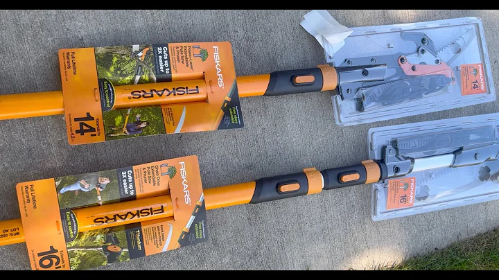 Fiskars 14' and 16' tree pruner comparison