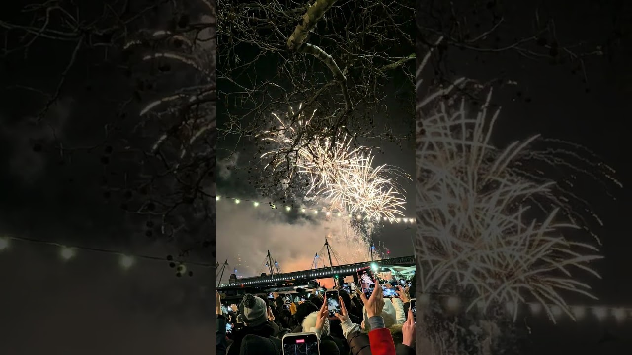 London new year eve fireworks 2025 Red Zone part 1