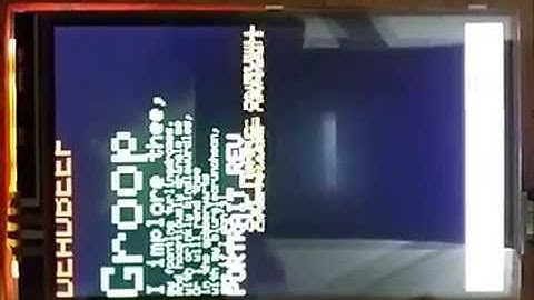 ( Test 3 ) 3.6 TFT LCD ili9327