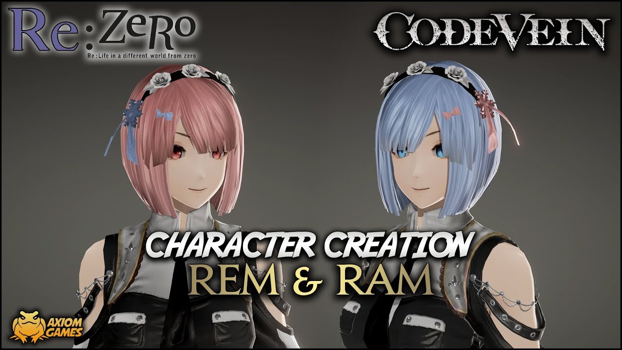 Code Vein - Rem & Ram Character Creation (Re:Zero) 