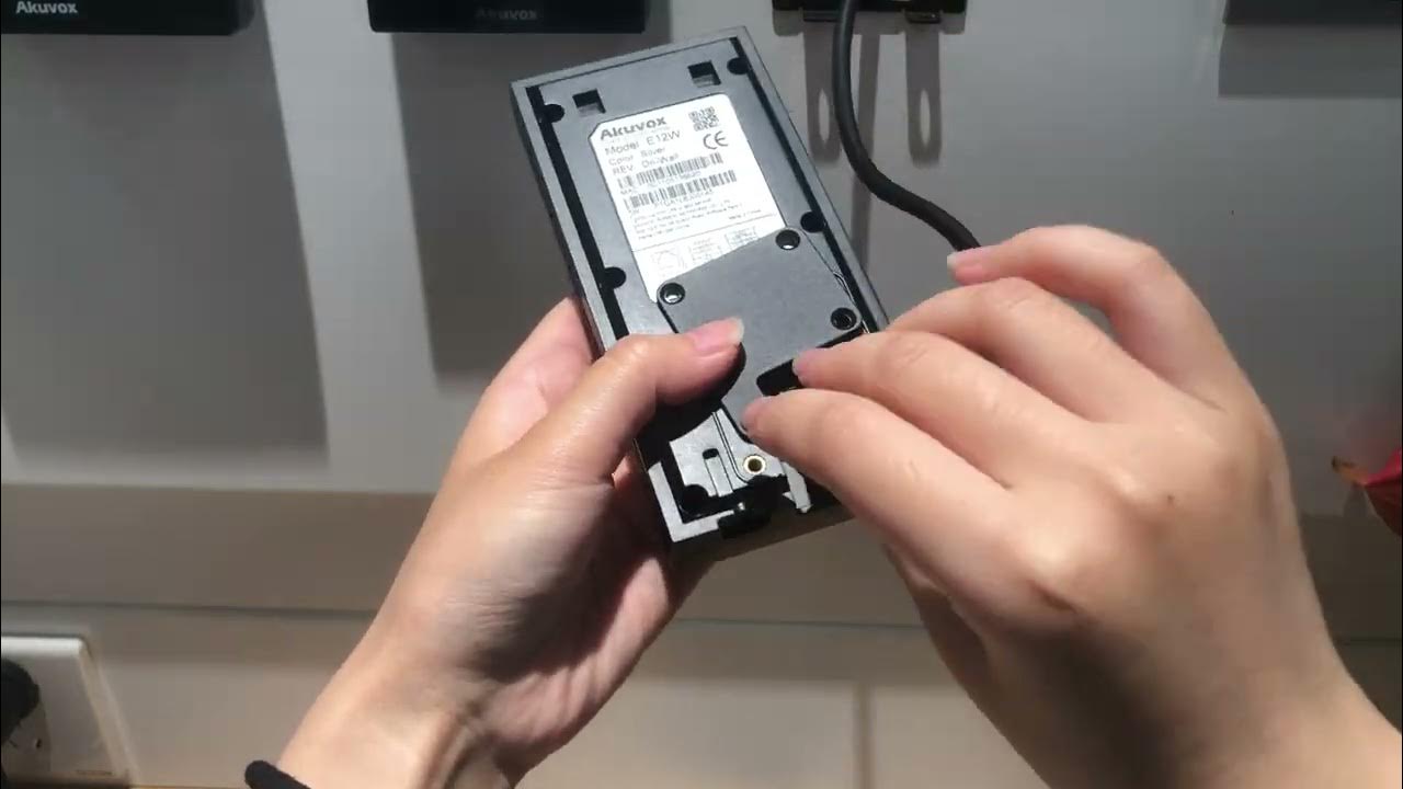 Akuvox e12 wiring cover installation youtube
