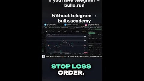 Setting up limit orders on BullX (Solana memecoin trading)  by @hybridwhales