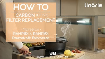 LINÄRIE | Marseille Downdraft Extractor Range Hood - Carbon Filter Replacement (CF152)