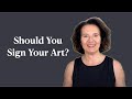 How To Sign Your Art With Confidence | Artist Signature Tips #AbstractArt #ArtTips #DawnBaja