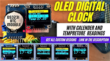 HOW TO MAKE OLED DIGITAL CLOCK USING DS3231 RTC MODULE, 0.96" OLED DISPLAY AND ARDUINO NANO
