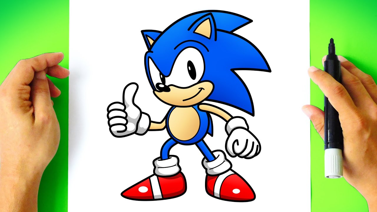 Como Desenhar O Sonic Como Dibujar A Sonic How To Draw Sonic