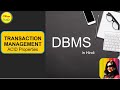Transaction Management: Introduction, States  and ACID Properties.