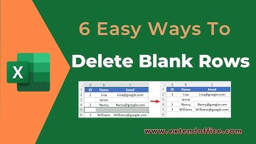 6 easy ways to remove blank rows in Excel (Step by step)